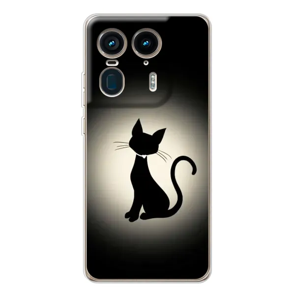 Чехол с принтом «Силуэт котика» для Motorola Edge 50 Ultra Чехол с принтом «Силуэт котика» для Motorola Edge 50 Ultra