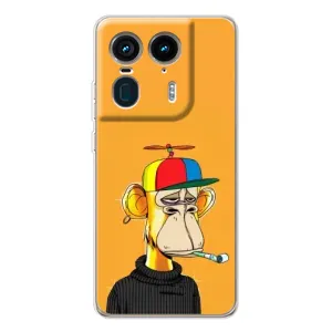 Чехлы с Обезьянами NFT для Motorola Edge 50 Ultra (AlphaPrint) (Скучающая Обезьяна NFT)