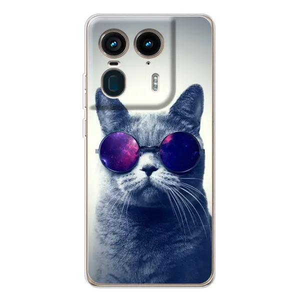 Чехол с принтом «Стильный кот» для Motorola Edge 50 Ultra Чехол с принтом «Стильный кот» для Motorola Edge 50 Ultra