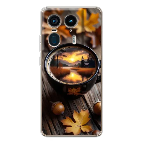 Чехол с принтом «Темный кофе» для Motorola Edge 50 Ultra Чехол с принтом «Темный кофе» для Motorola Edge 50 Ultra