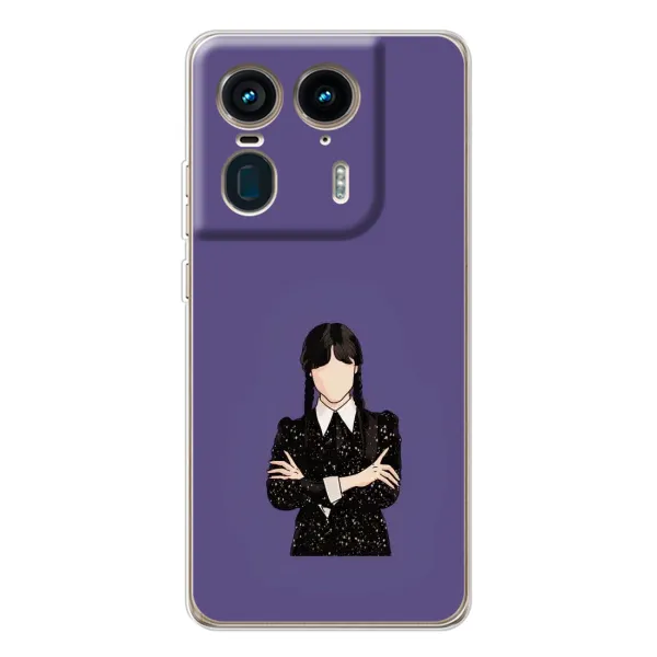 Чехол с принтом «Уэнздей в черном» для Motorola Edge 50 Ultra