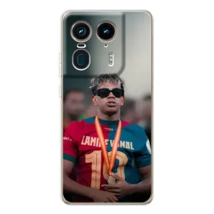 Чехол с футболистом Ламин Ямаль Motorola Edge 50 Ultra (Ямаль Барса)