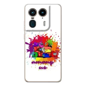 Чехол Амонг Ас для Motorola Edge 50 Ultra (AlphaPrint) (Яркий АмонгАс)