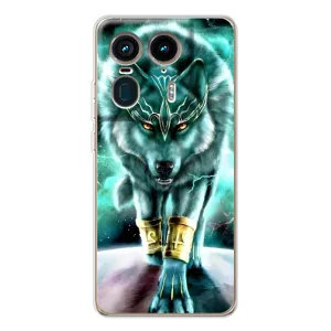 Защитные чехлы для Мото Ейдж 50 Ультра (AlphaPrint) (ХИТ продаж) ВОЛК