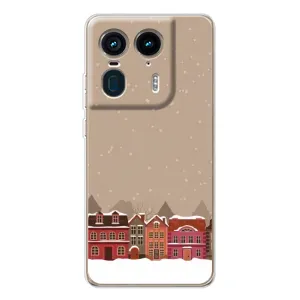Новорічні, Святкові Чохли для Motorola Edge 50 Ultra - 2024 год (Зимове місто)