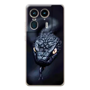 Чохол з картинкою 'Хижаки' для Motorola Edge 50 Ultra (Чорна змія)