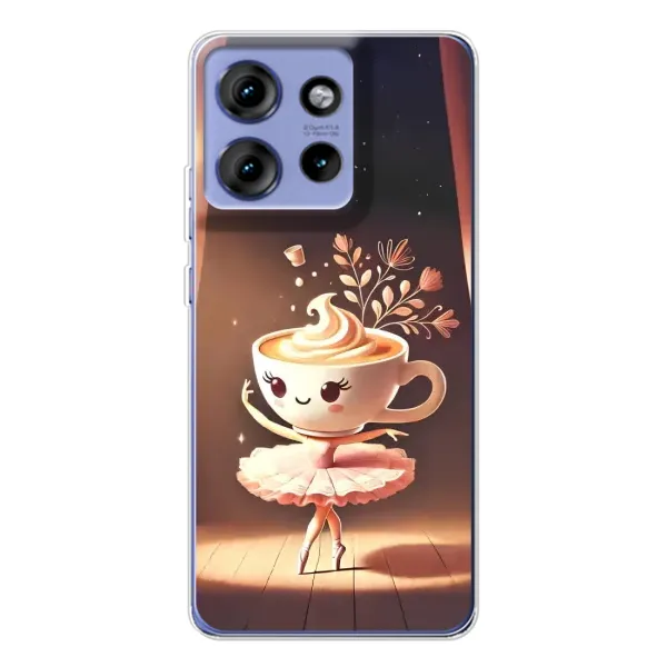 Чехол с принтом «Балерина капучина» для Motorola Edge 50 Чехол с принтом «Балерина капучина» для Motorola Edge 50