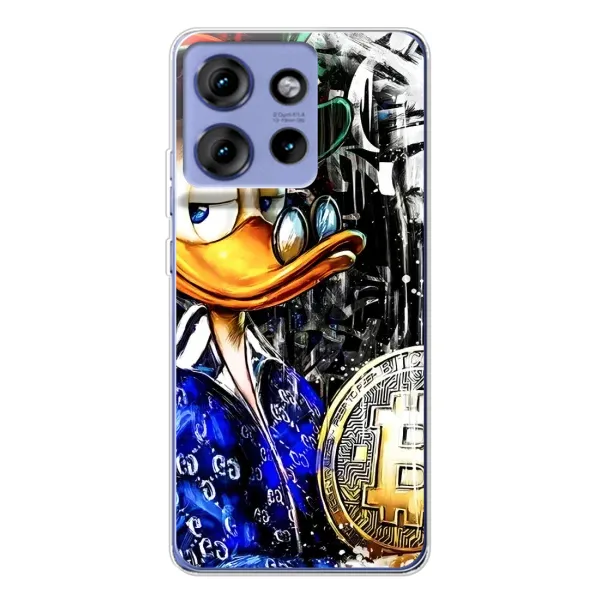 Чехол с принтом «Биткойн Скрудж» для Motorola Edge 50