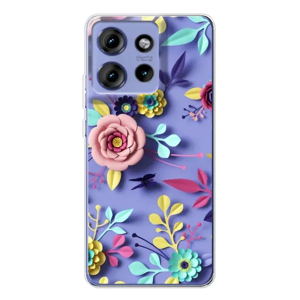 Чехол с принтом «Цветочный дизайн» для Motorola Edge 50 Чехол с принтом «Цветочный дизайн» для Motorola Edge 50