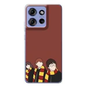 Чехлы с Гарри Поттером для Motorola Edge 50 (AlphaPrint) (Гарри с друзьями)