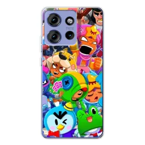 Чехлы Brawl Stars для Motorola Edge 50 (AlphaPrint) (Герої Бравл Старс)