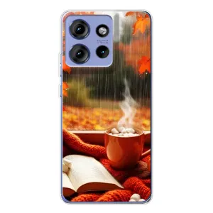 Чохол з принтом «Кава і дощ» для Motorola Edge 50