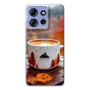 Чохол з принтом «Кава на природі» для Motorola Edge 50