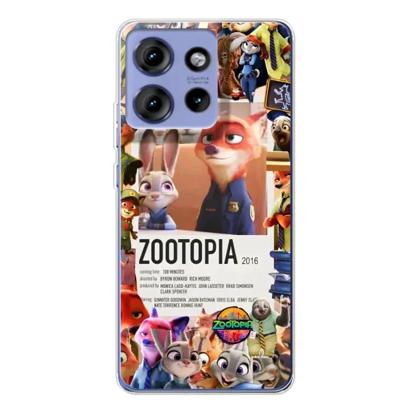 Чохол з принтом «Постер Зоотрополіс» для Motorola Edge 50