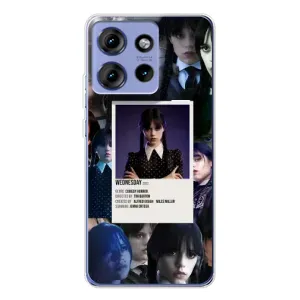 Чохли Венсдей на Motorola Edge 50 Уенсдей (AlphaPrint) (колаж Венздей)