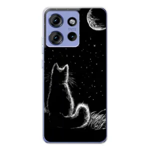 Чохол з принтом для Motorola Edge 50 (AlphaPrint) Модні коти