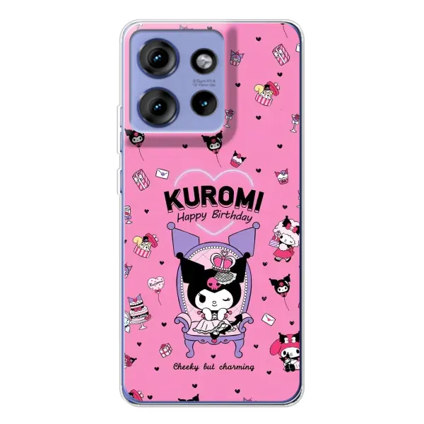 Чехол с принтом «KUROMI» для Motorola Edge 50 Чехол с принтом «KUROMI» для Motorola Edge 50