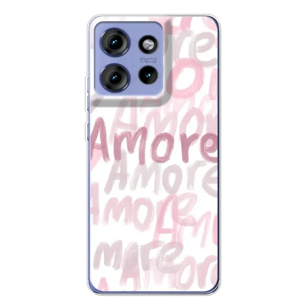 Чохол з принтом «Аморе любов» для Motorola Edge 50 Чохол з принтом «Аморе любов» для Motorola Edge 50