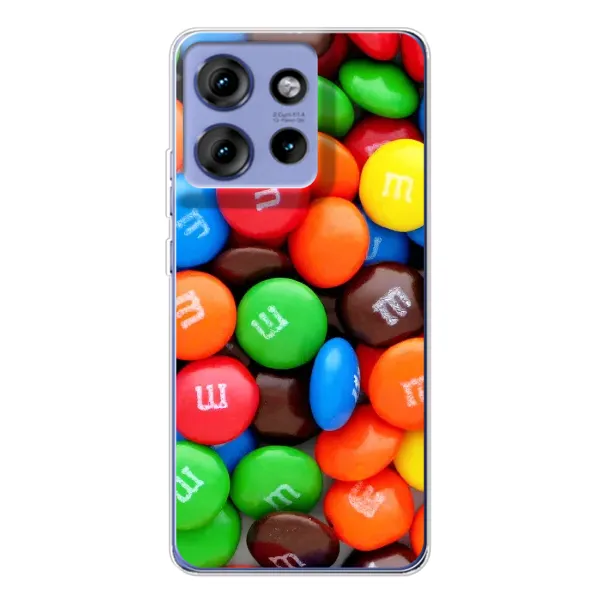 Чехол с принтом «MM's» для Motorola Edge 50 Чехол с принтом «MM's» для Motorola Edge 50