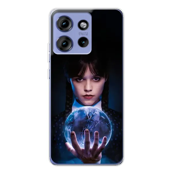 Чехол с принтом «Магическая сфера Уэнздей» для Motorola Edge 50 Чехол с принтом «Магическая сфера Уэнздей» для Motorola Edge 50