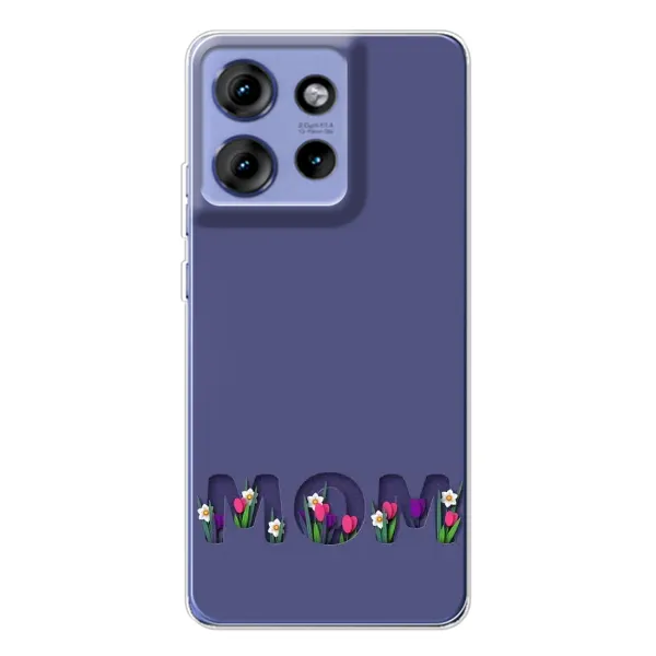 Чохол з принтом «Мама в квітах» для Motorola Edge 50