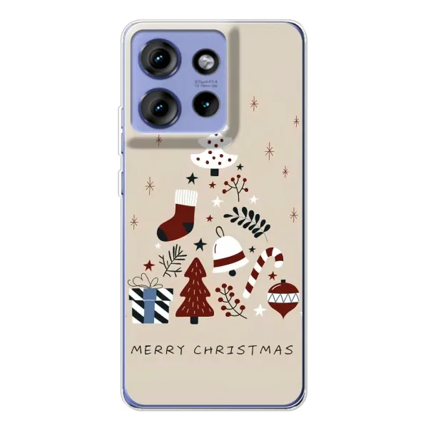 Чехол с принтом «Merry Christmas» для Motorola Edge 50