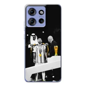 Чохли для Motorola Edge 50 (Leo чемпіон) (AlphaPrint) (Мессі коронований)