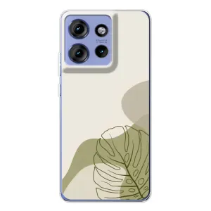 Чохол з принтом «Зелена монстера дизайн» для Motorola Edge 50