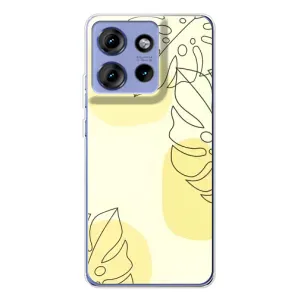 Силконовий чохол з принтом в квітах на Motorola Edge 50