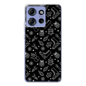 Новорічні, Святкові Чохли для Motorola Edge 50 - 2024 год (Новорічний фон)