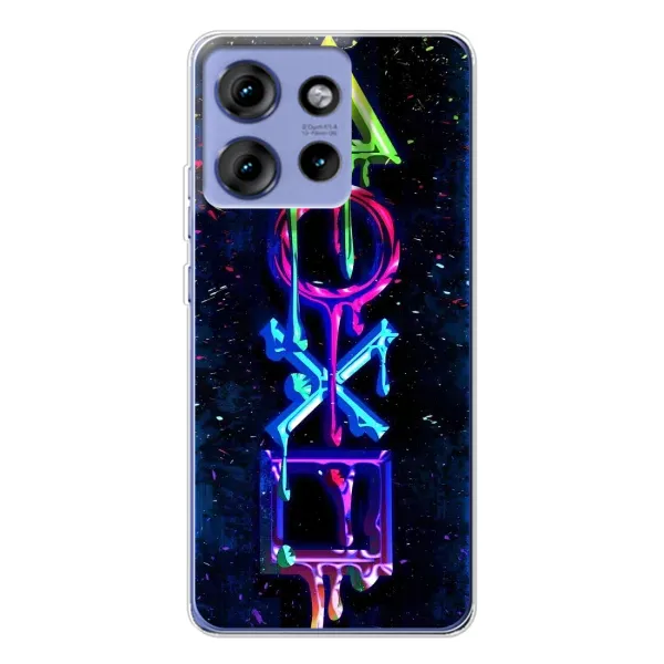 Чохол з принтом «Pleystation лого» для Motorola Edge 50