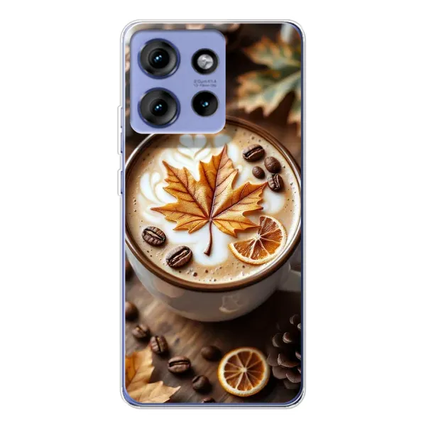 Чохол з принтом «Пряна кава» для Motorola Edge 50