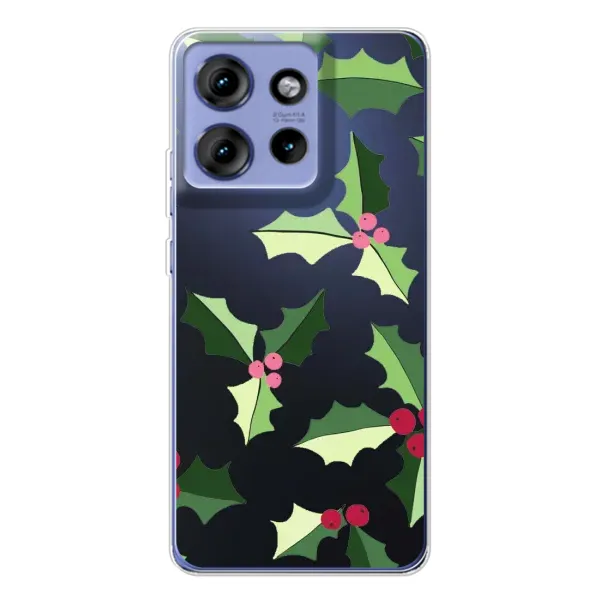 Чехол с принтом «Рождественский фон» для Motorola Edge 50