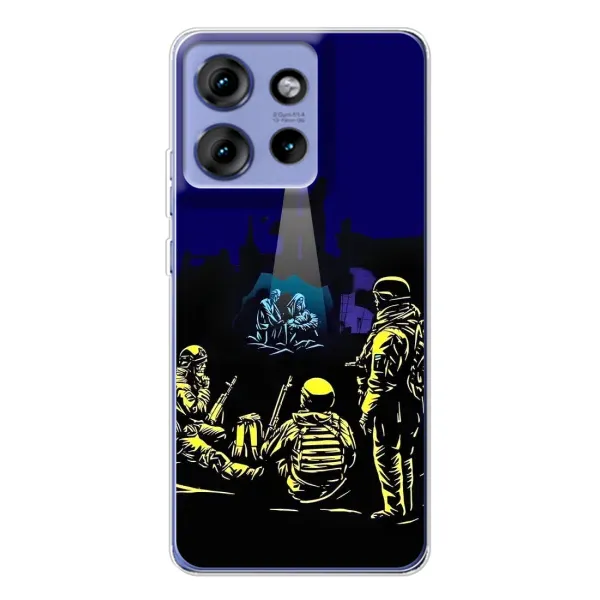 Чехол с принтом «Рождество в Украине» для Motorola Edge 50
