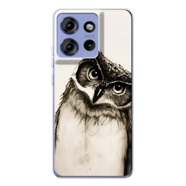 Чохол з принтом «Сова» для Motorola Edge 50