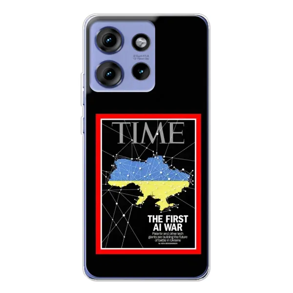 Чохол з принтом «TIME Ukraine» для Motorola Edge 50 Чохол з принтом «TIME Ukraine» для Motorola Edge 50