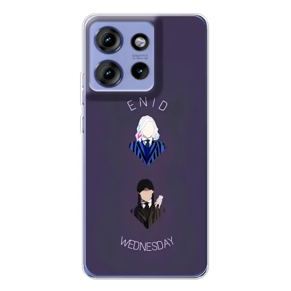Чехол с принтом «Уэнздей и подруга» для Motorola Edge 50