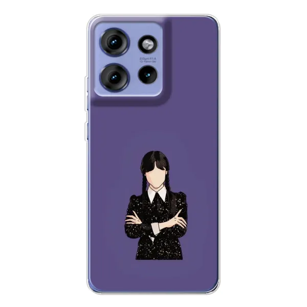 Чехол с принтом «Уэнздей в черном» для Motorola Edge 50
