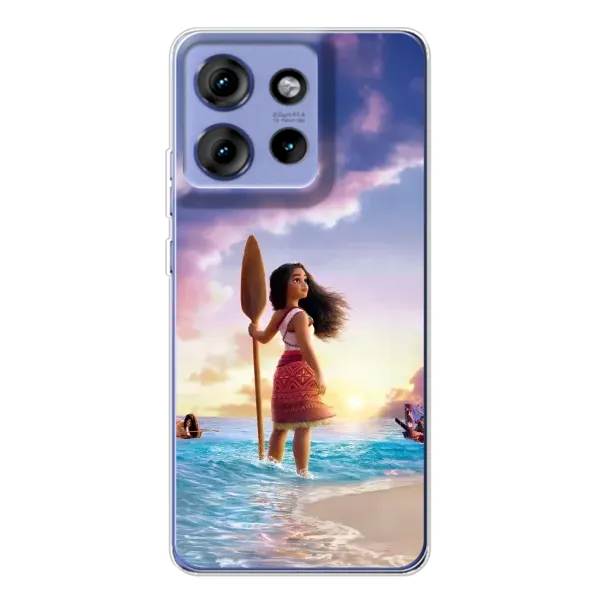 Чохол з принтом «Моана з веслом» для Motorola Edge 50