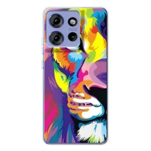 Чохол з картинкою ЛЕВ для Motorola Edge 50 (VPrint) (Яскравий Лев)