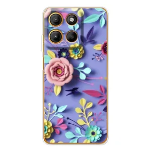 Чехлы с Цветами для Motorola Edge 60 Fusion (VPrint) (Цветочный дизайн)