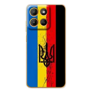 Украинские Чехлы для Motorola Edge 60 Fusion с картинкой УПА (AlphaPrint) (Флаг УПА)