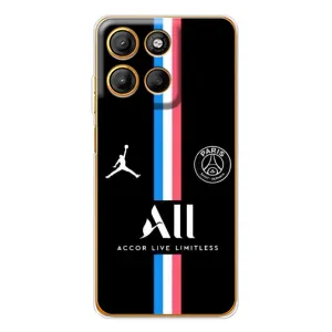 Чехлы PSG для Motorola Edge 60 Fusion (AlphaPrint) (футболка ПСЖ)