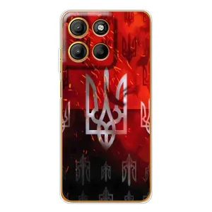Украинские Чехлы для Motorola Edge 60 Fusion с картинкой УПА (AlphaPrint) (ГЕРБ УПА)