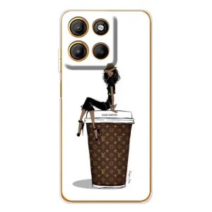 Чехлы Луи Витон для Motorola Edge 60 Fusion (AlphaPrint - LOUIS VUITTON) (кофе LOUIS VUITTON)