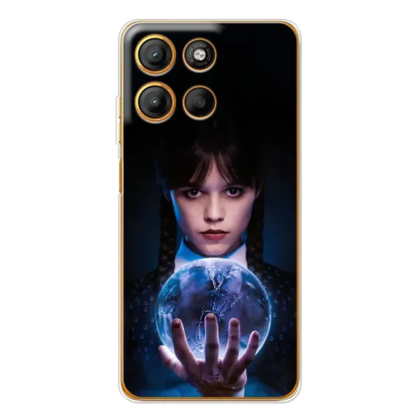 Чохол з принтом «Магічна сфера Венздей» для Motorola Edge 60 Fusion Чохол з принтом «Магічна сфера Венздей» для Motorola Edge 60 Fusion
