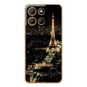 Чехол Эйфелева Башня для Motorola Edge 60 Fusion - (AlphaPrint) (Ночной Париж)
