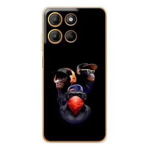 Чохол з Мавпами Motorola Edge 60 Fusion - (AlphaPrint) (Три мавпи)