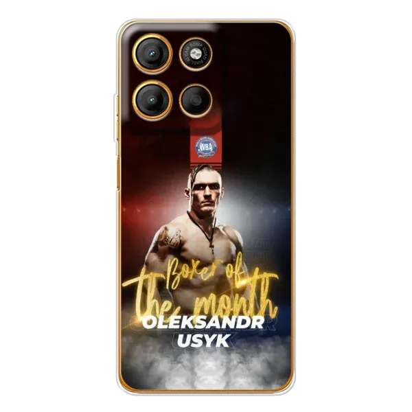 Чехол с принтом «Olexandr Usyk» для Motorola Edge 60 Fusion