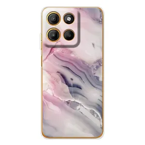 Мраморный чехол на Motorola Edge 60 Fusion (VPrint) (Пурпурный Мрамор)